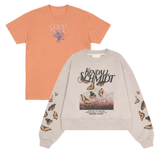 Good Love Tee + Good Love Butterfly Crewnecks Bundle